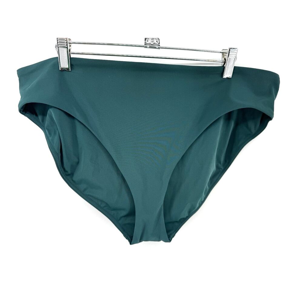 CALIA Women's Core Mid Rise Swim Bottoms Sea Green Size XL